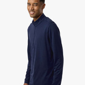 Men's Textured Stripe Quarter-Zip Pullover