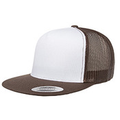 Adult Classic Trucker with White Front Panel Cap