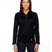 Ladies' Radar Quarter-Zip Performance Long-Sleeve Top