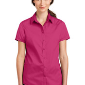 Ladies Short Sleeve SuperPro Twill Shirt