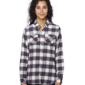 Ladies' Plaid Boyfriend Flannel Shirt