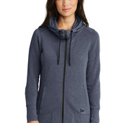 Ladies Tri Blend Fleece Full Zip Hoodie