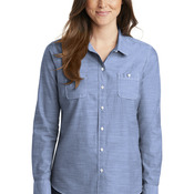 Ladies Slub Chambray Shirt