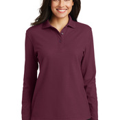 Ladies Silk Touch Long Sleeve Polo