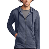 PosiCharge ® Tri Blend Wicking Fleece Full Zip Hooded Jacket