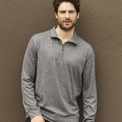 Vintage Microstripe Quarter-Zip Pullover