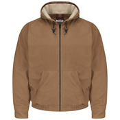 Brown Duck Hooded Jacket - EXCEL FR® ComforTouch® - Tall Sizes