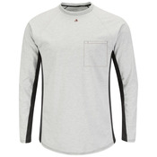 Long Sleeve FR Two-Tone Base Layer with Concealed Chest Pocket - EXCEL FR