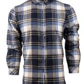 Women's No Pocket Yarn-Dyed Long Sleeve Flannel Shirt