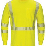 Men's Tall Hi-Visibility Lightweight Long Sleeve T-Shirt