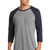 Unisex Tri Blend 3/4 Sleeve Raglan Tee