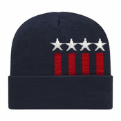 USA-Made Patriotic Cuffed Beanie