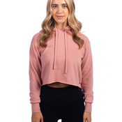 Ladies' Cropped Pullover Hooded Sweatshirt