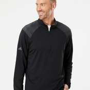 Shoulder Stripe Quarter-Zip Pullover