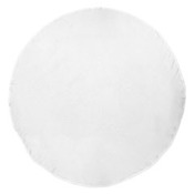 Round White Beach Towel