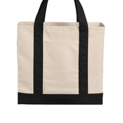 Cotton Canvas Two Tone Tote