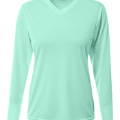 Ladies' Long-Sleeve Sprint V-Neck T-Shirt